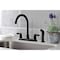 Kingston Brass FB7790NDLSP 8-Inch Centerset Kitchen Faucet with Sprayer, Matte Black FB7790NDLSP - alternate 6